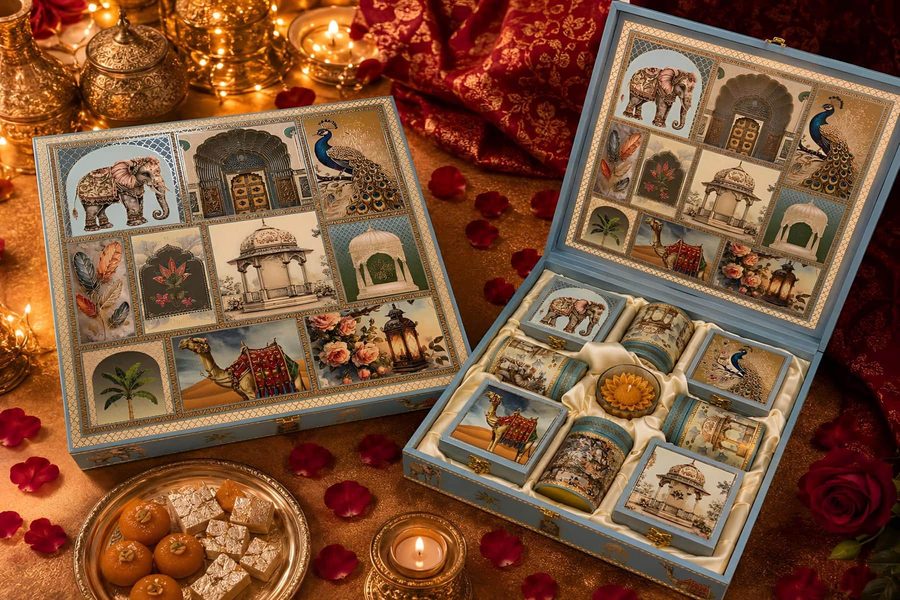 Heritage Royale Mithai & Dry Fruit Box